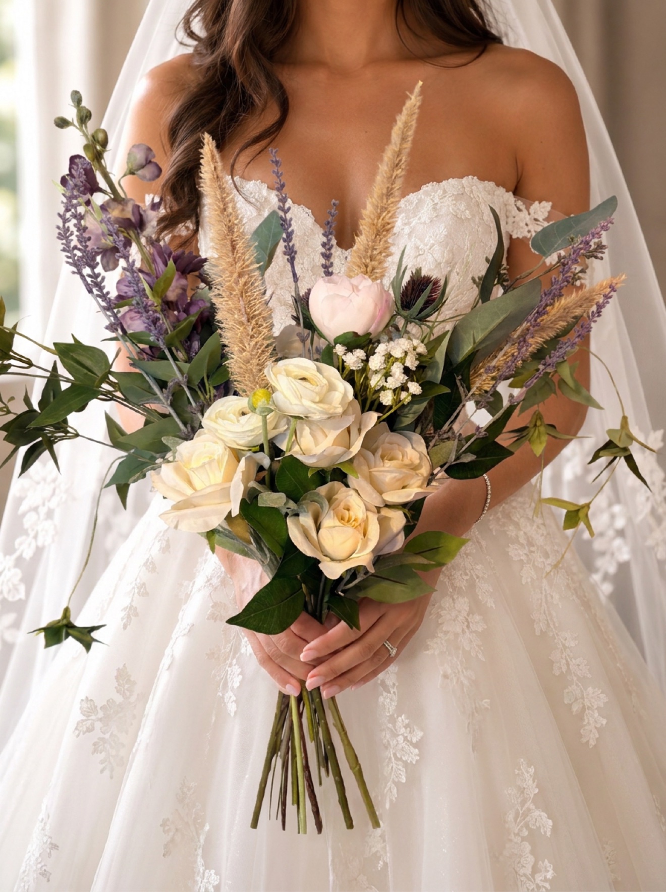 Bridal bouquet floral arrangement